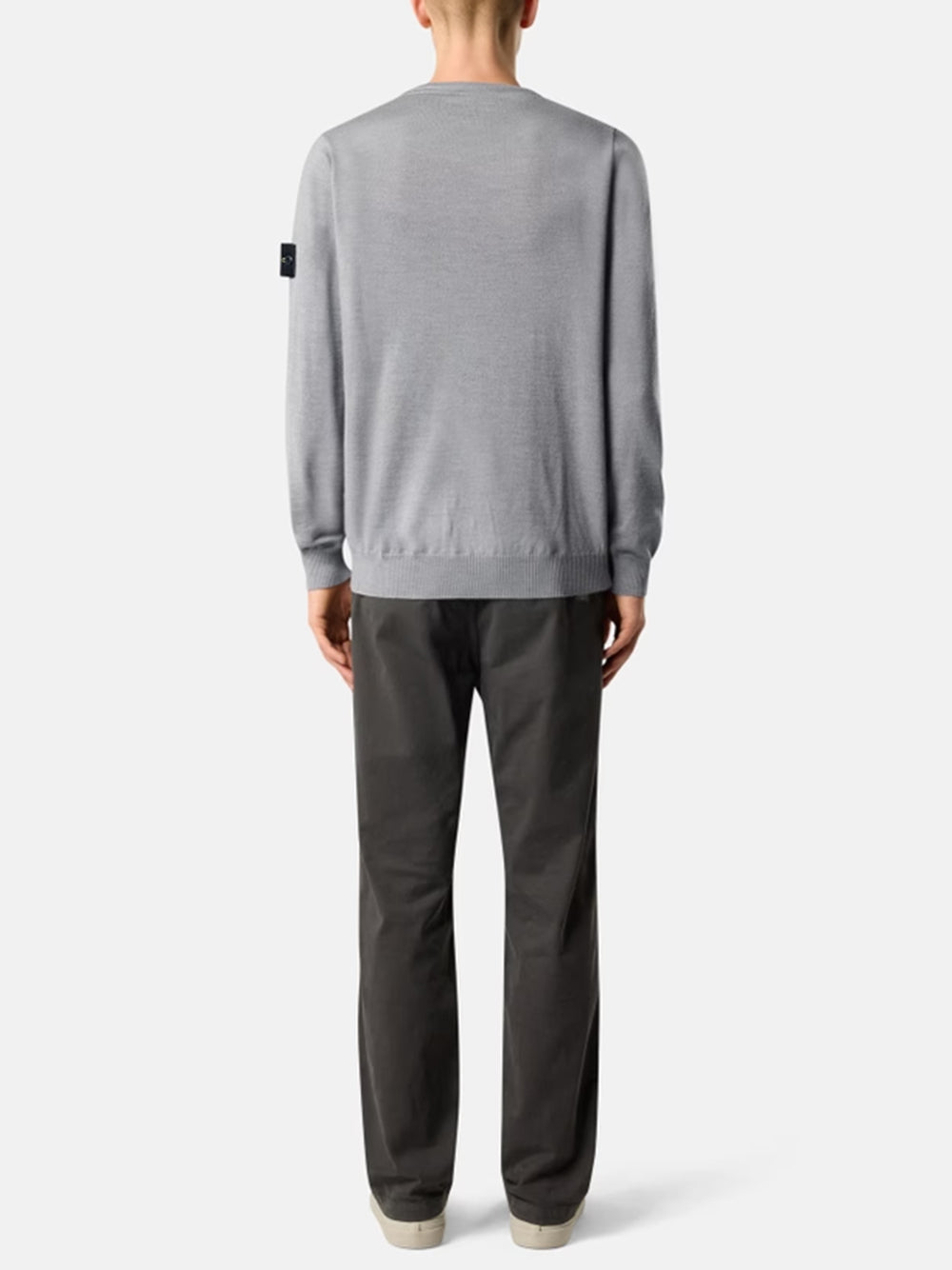 STONE ISLAND-Regular fit crew neck sweater-