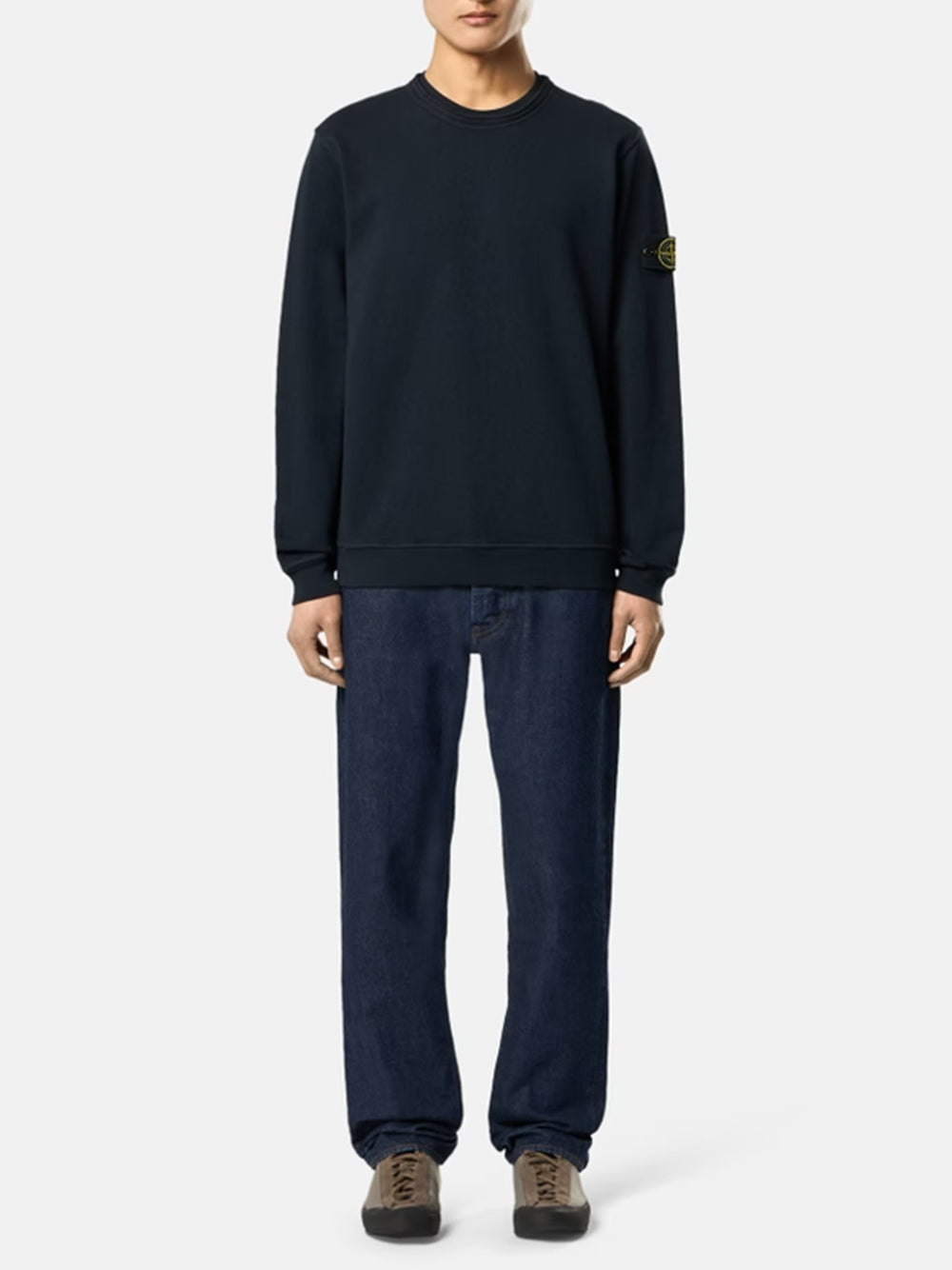 STONE ISLAND-Regular fit crew neck sweatshirt-6100034S0060 V0020