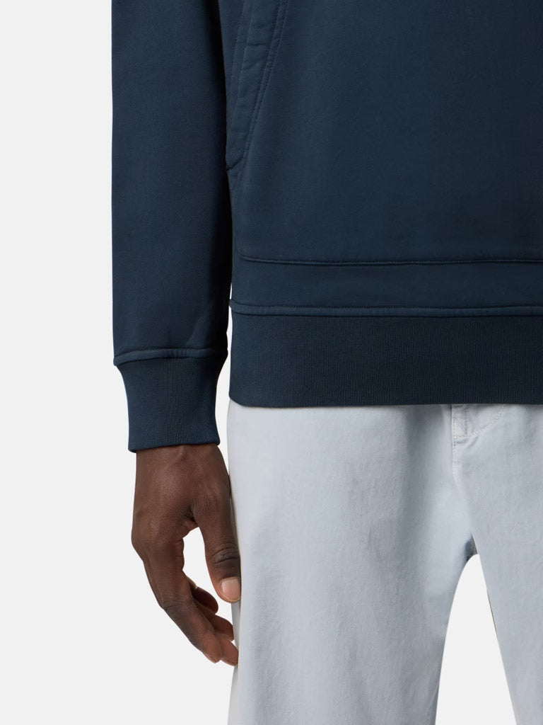 STONE ISLAND-Regular fit hooded sweatshirt-