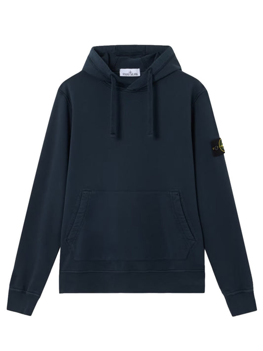 STONE ISLAND-Regular fit hooded sweatshirt-