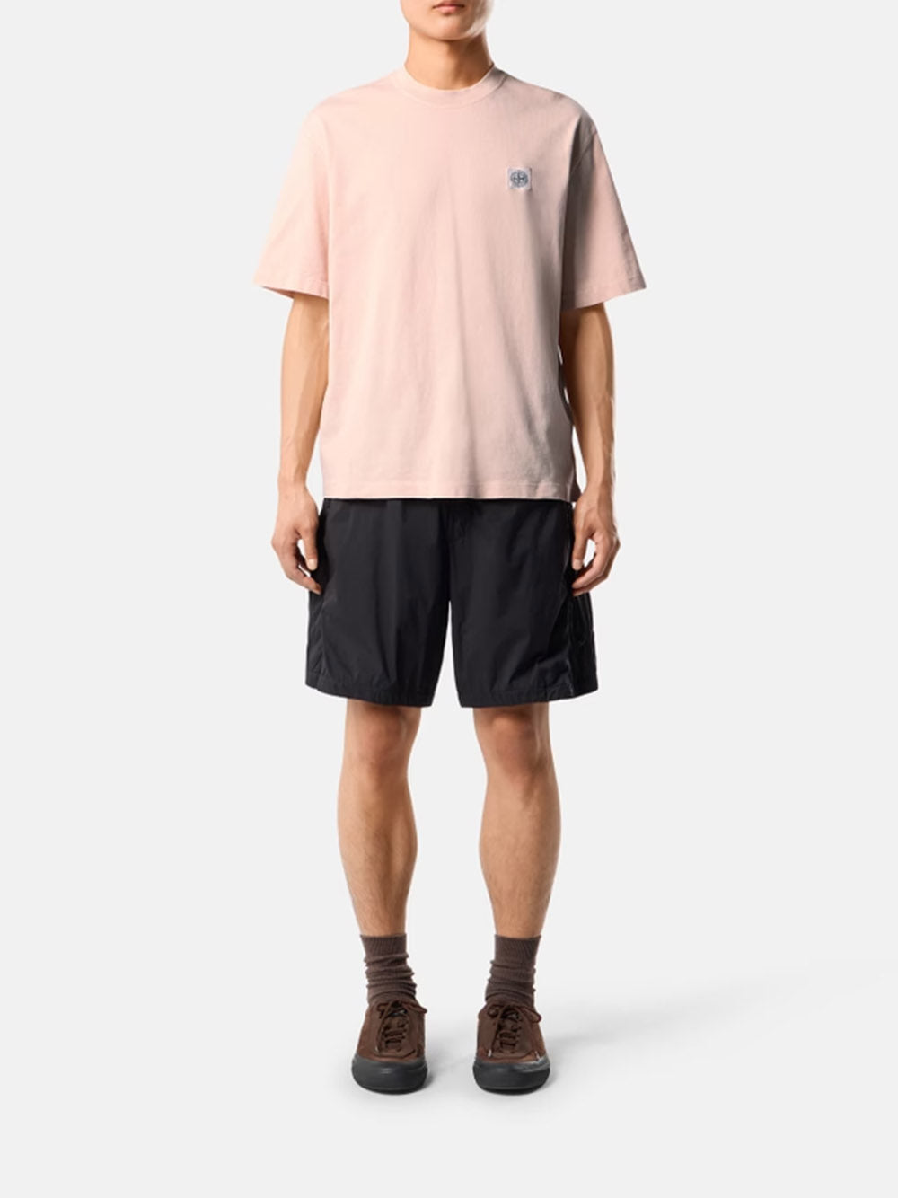STONE ISLAND-Regular fit T-shirt with Compass patch-