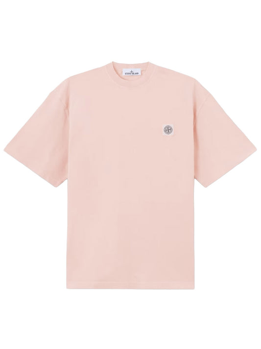 STONE ISLAND-Regular fit T-shirt with Compass patch-