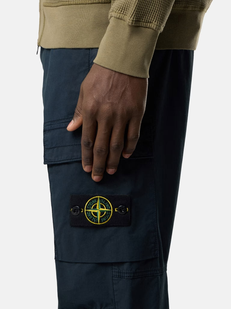 STONE ISLAND-Regular fit tapered cargo trousers-