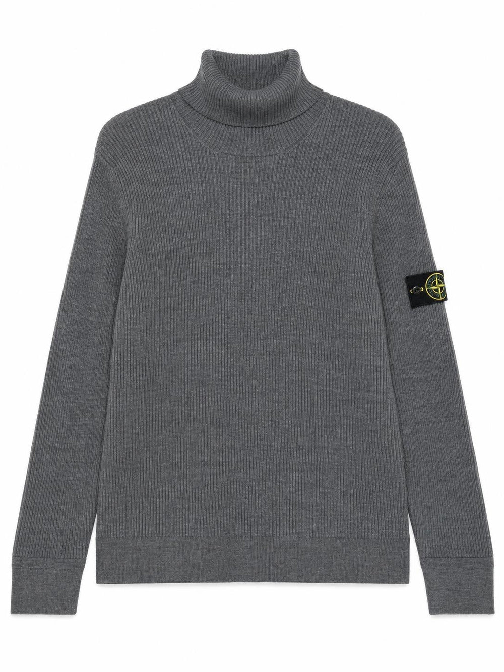 STONE ISLAND-ribbed turtle-neck sweater-