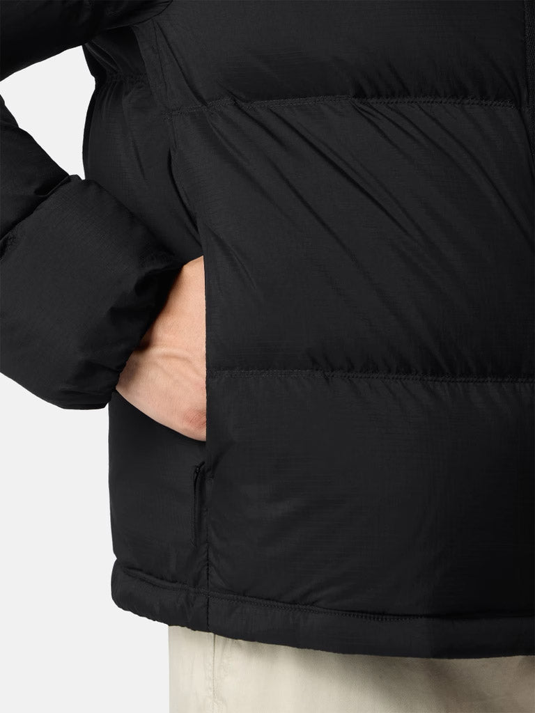 STONE ISLAND-Rip-proof down jacket with detachable hood-