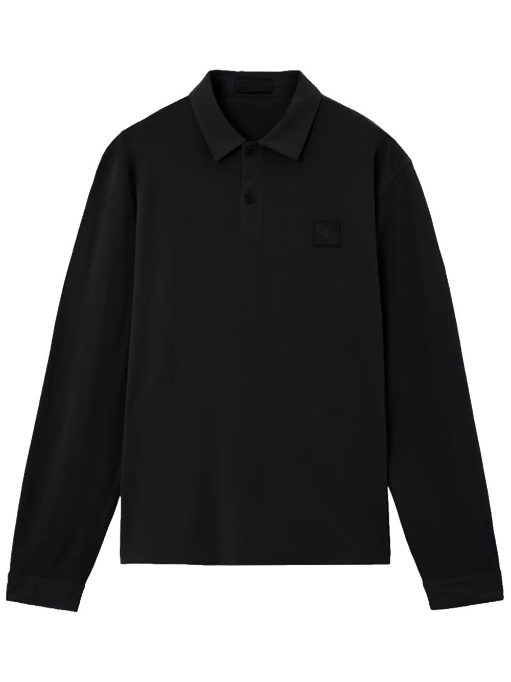 STONE ISLAND-Slim fit long sleeve polo shirt-