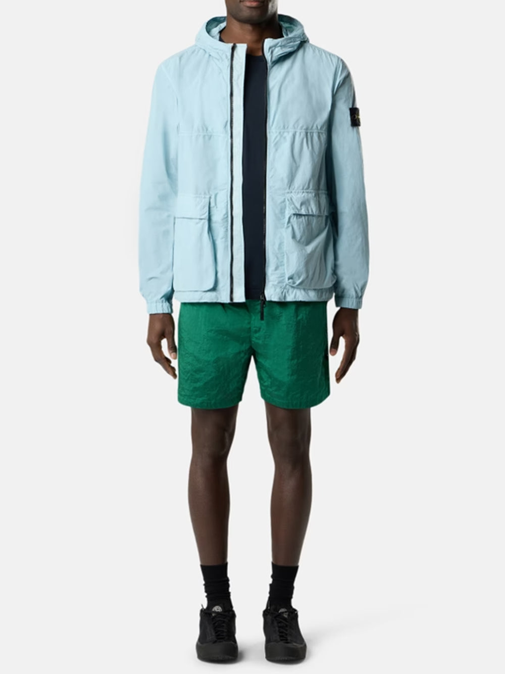 STONE ISLAND-Slim-fit T-shirt with Compass patch-