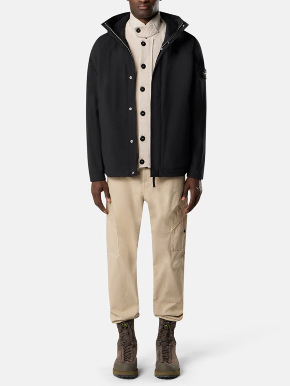 STONE ISLAND-SOFT SHELL-R_e.dye® TECHNOLOGY, RECYCLED POLYESTER-