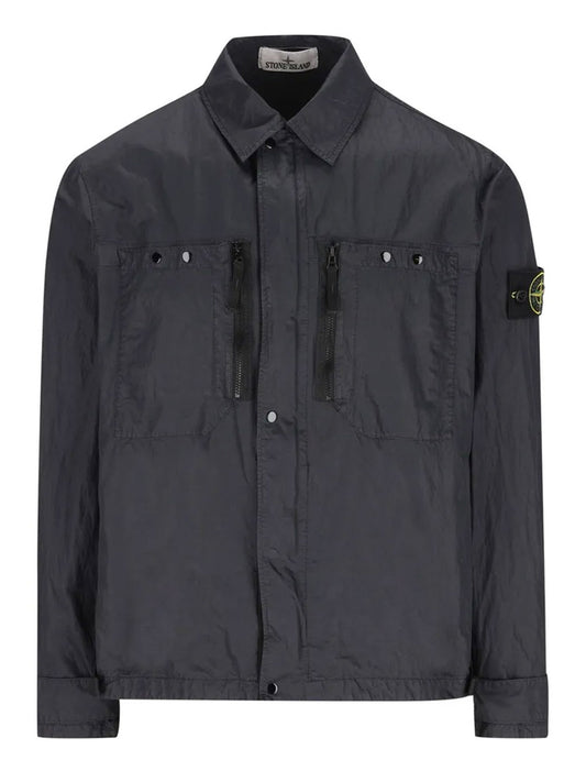 STONE ISLAND-Stone Island Utility Jacket with Zippered Pockets-