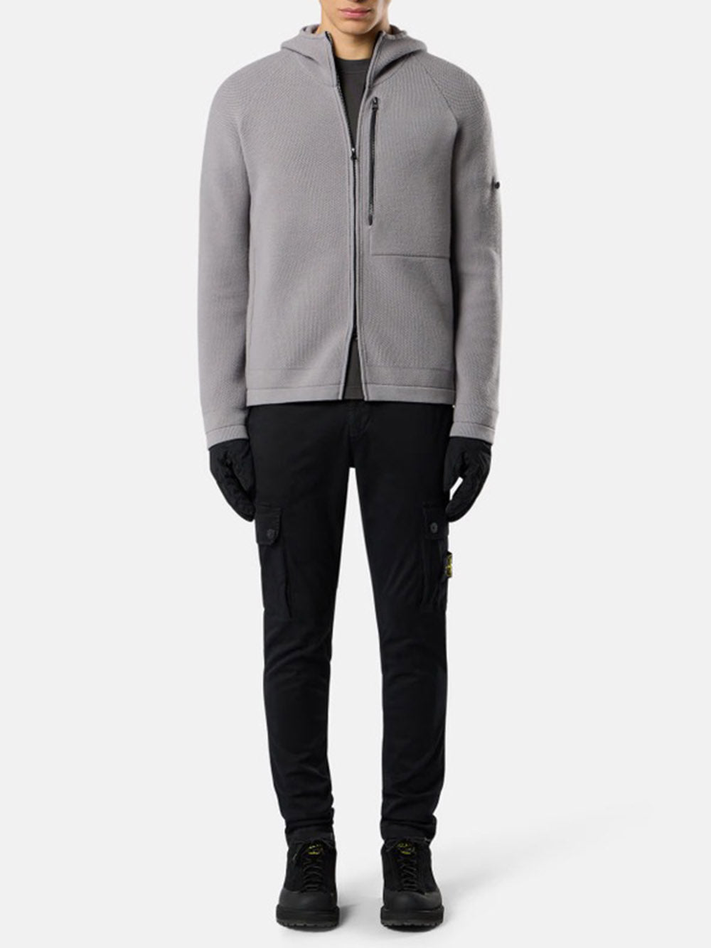 STONE ISLAND-STRETCH ORGANIC BROKEN TWILL COTTON 'OLD' EFFECT-