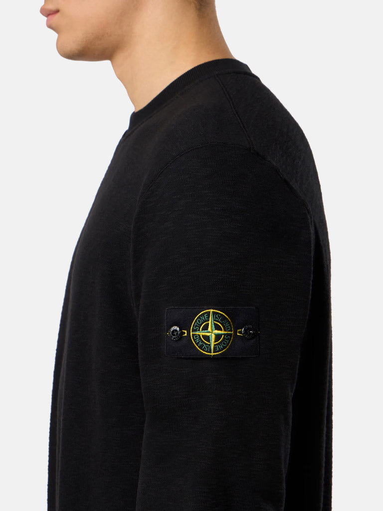 STONE ISLAND-VANISÉ BRUSHED HEAVY COTTON JERSEY-
