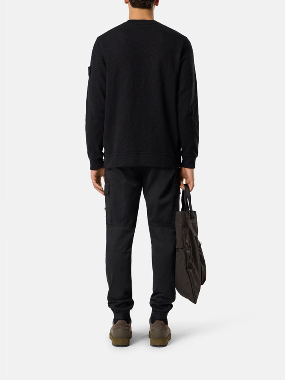 STONE ISLAND-VANISÉ BRUSHED HEAVY COTTON JERSEY-