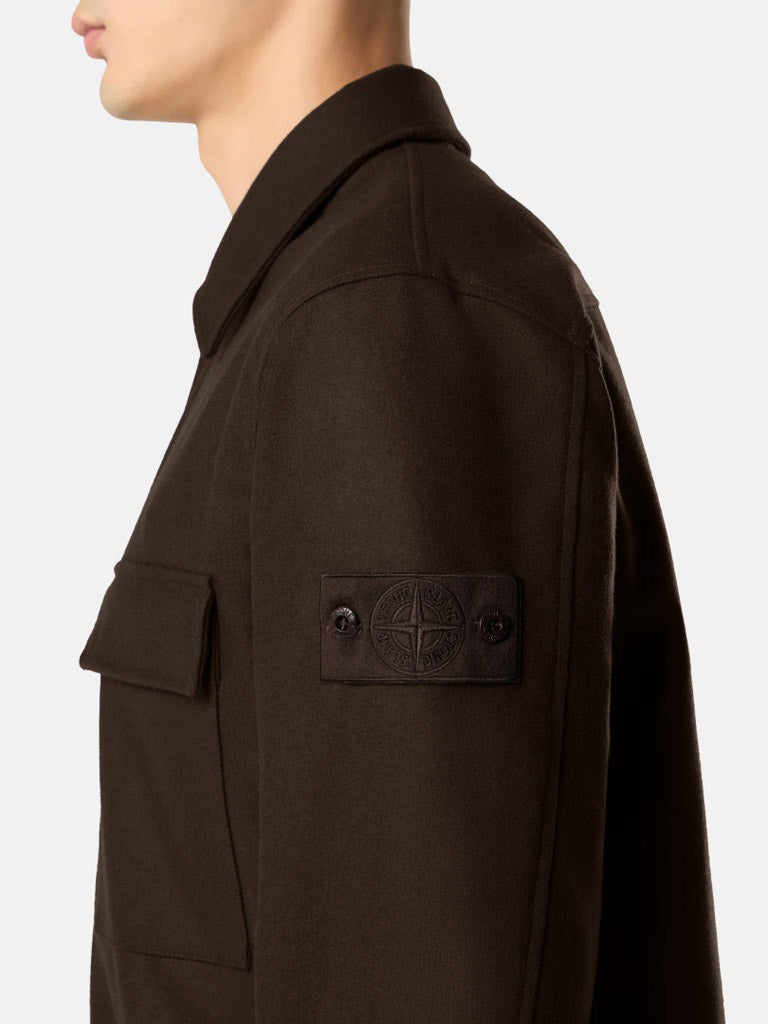 STONE ISLAND-WOOL NYLON FLANNEL_STONE ISLAND GHOST-