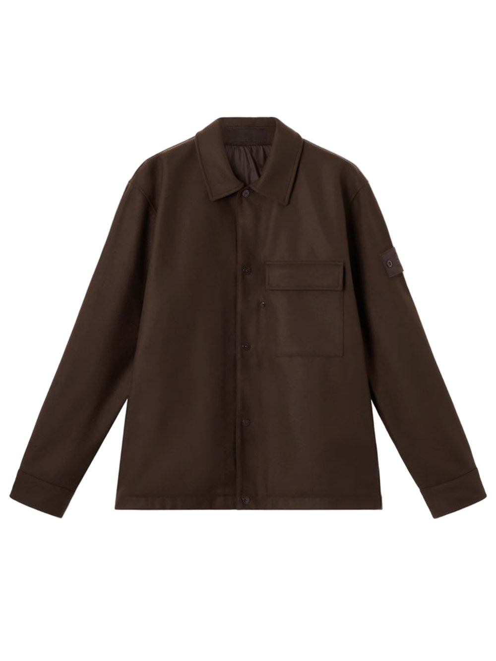 STONE ISLAND-WOOL NYLON FLANNEL_STONE ISLAND GHOST-