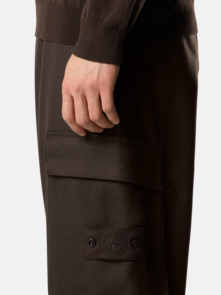 STONE ISLAND-WOOL NYLON FLANNEL STONE ISLAND GHOST-