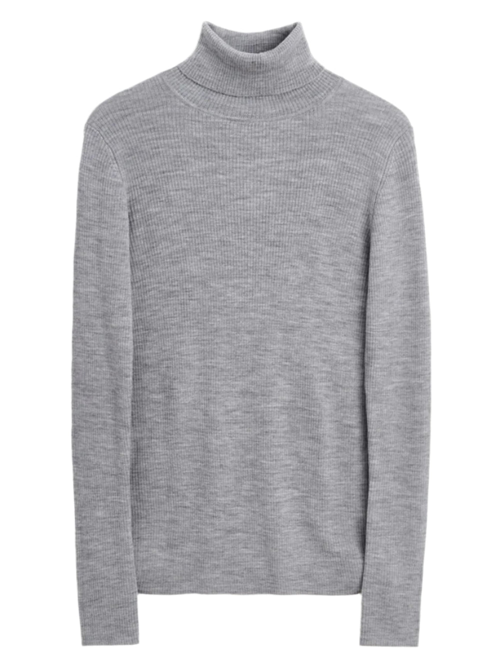 SUNFLOWER-MERINO RIB TURTLE NECK-