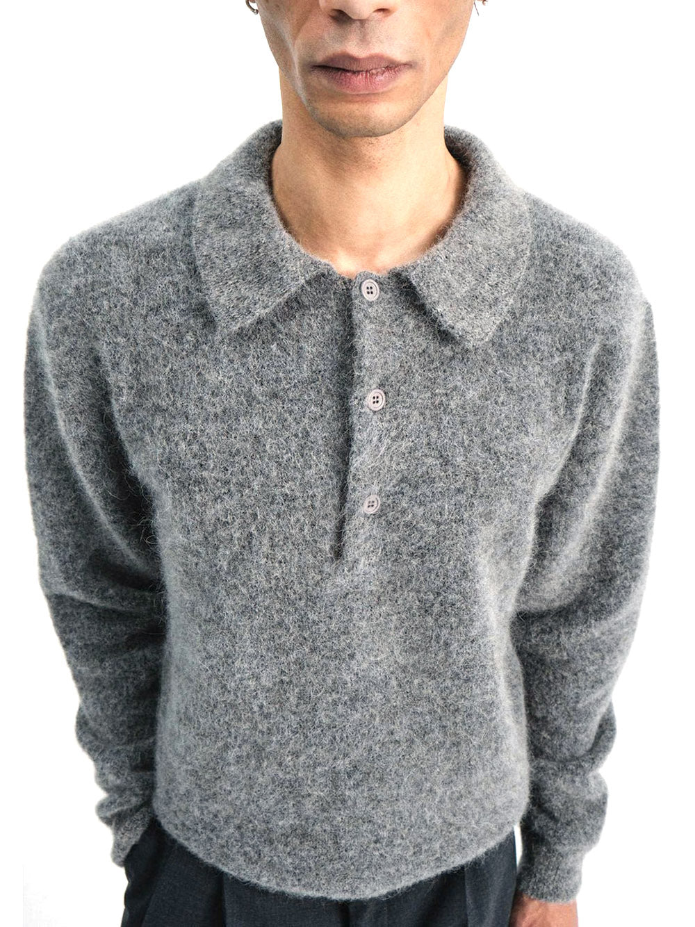 SUNFLOWER-MOHAIR POLO-