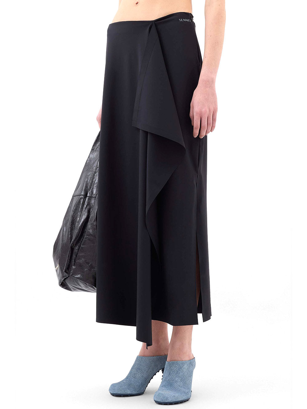 SUNNEI-DRAPED SKIRT-
