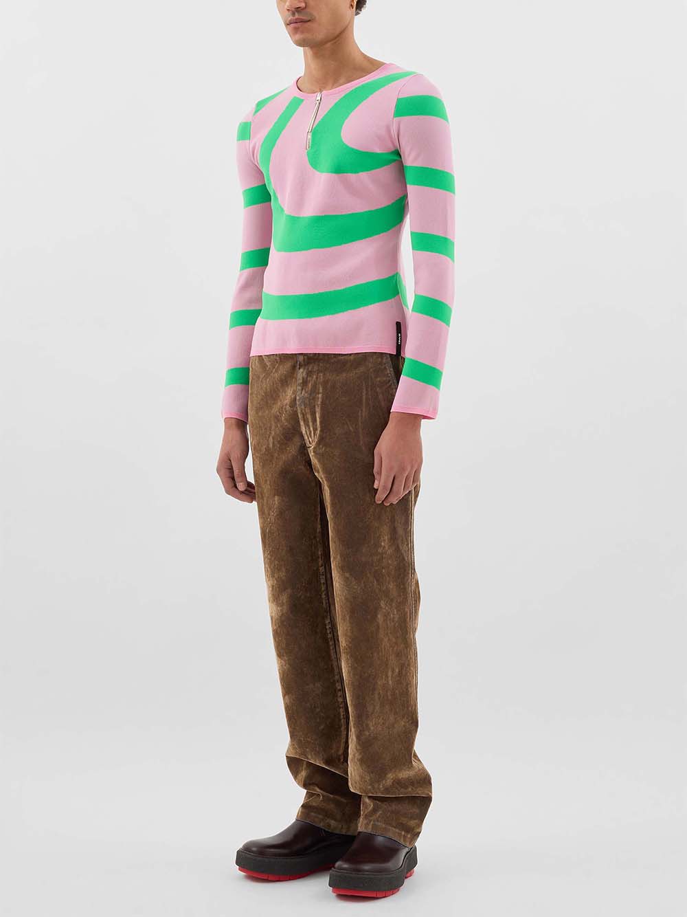 SUNNEI-FITTED TOP W ZIP SPIRAL-