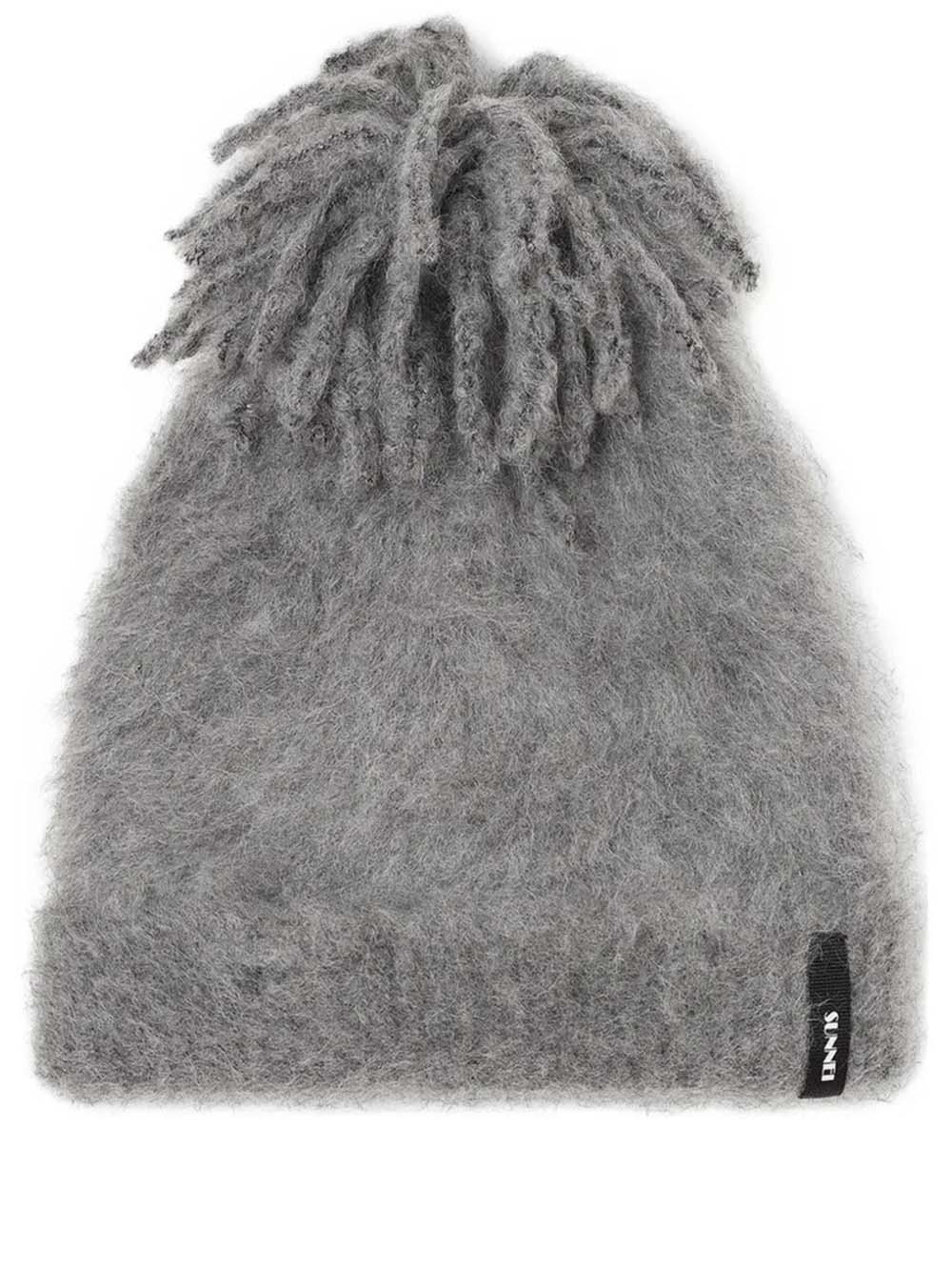 SUNNEI-HAIRY KNIT CHUNKY BEANIE-
