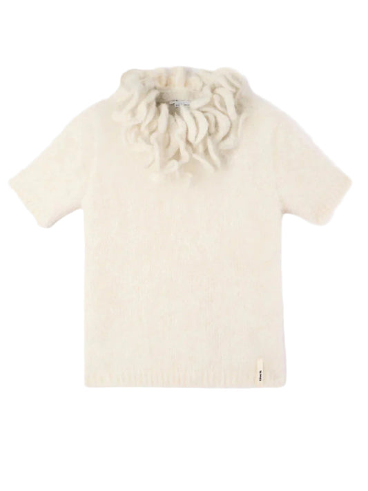 SUNNEI-HAIRY KNIT SS TOP-RTWXKNW008 998