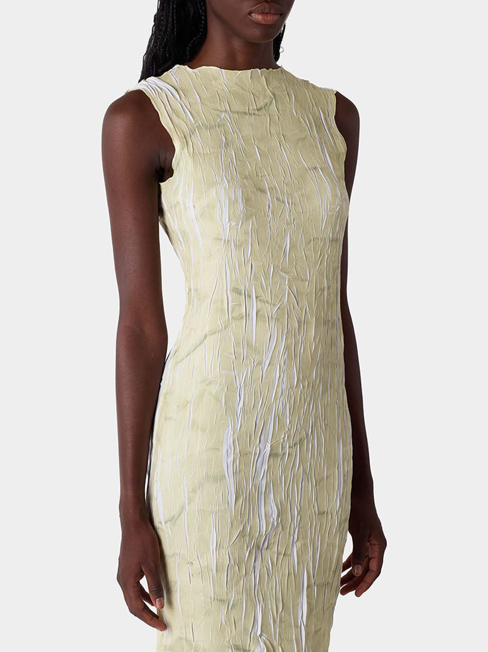 SUNNEI-PLEATED LONG DRESS-