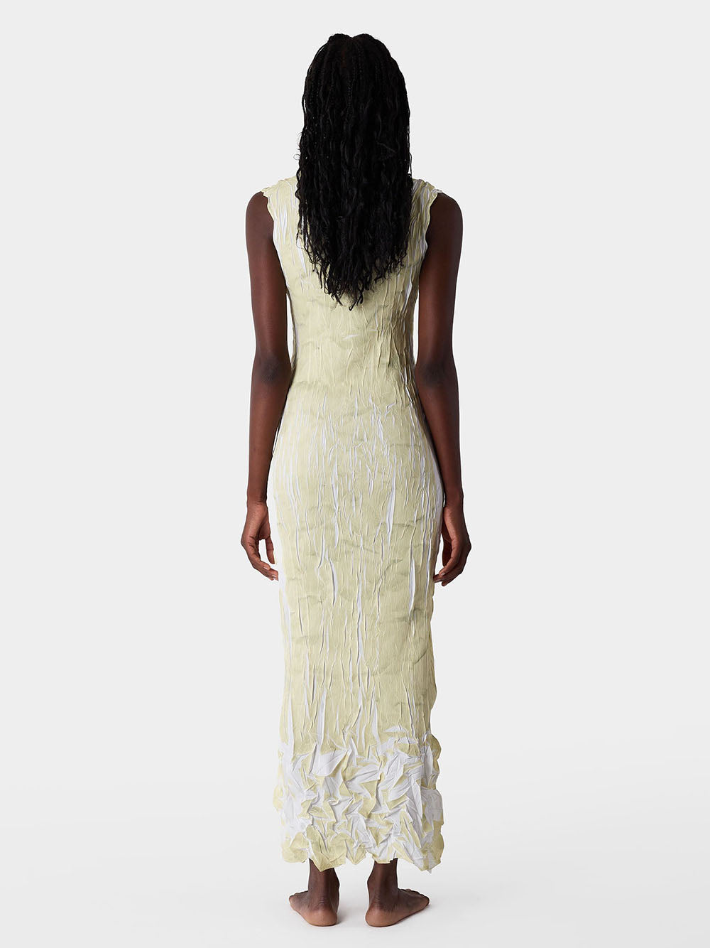 SUNNEI-PLEATED LONG DRESS-