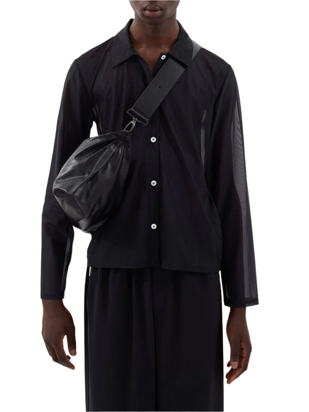 SUNNEI-SHEER TULLE SHIRT-