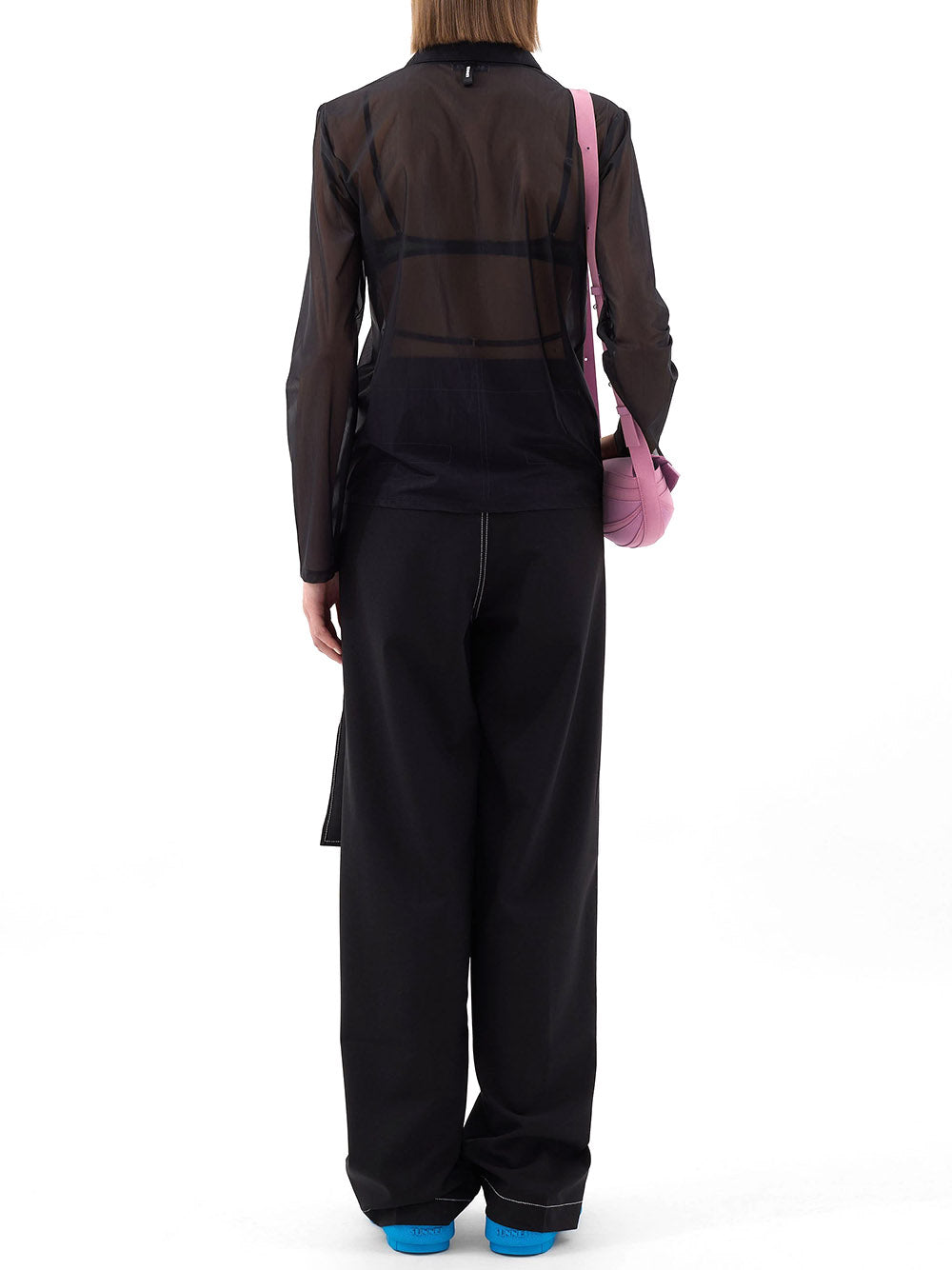 SUNNEI-SHEER TULLE SHIRT-