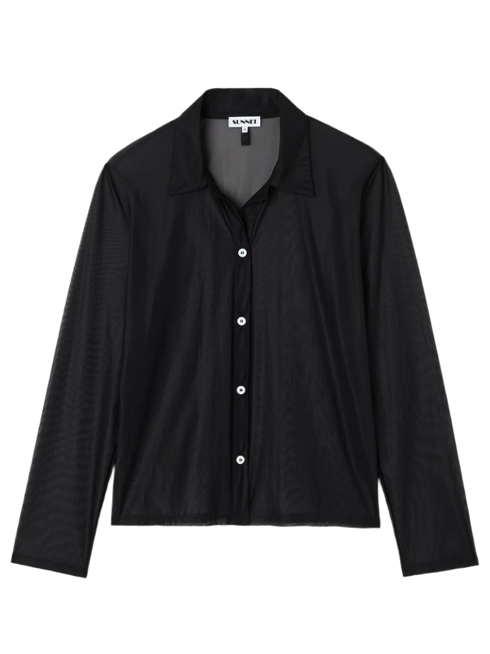 SUNNEI-SHEER TULLE SHIRT-