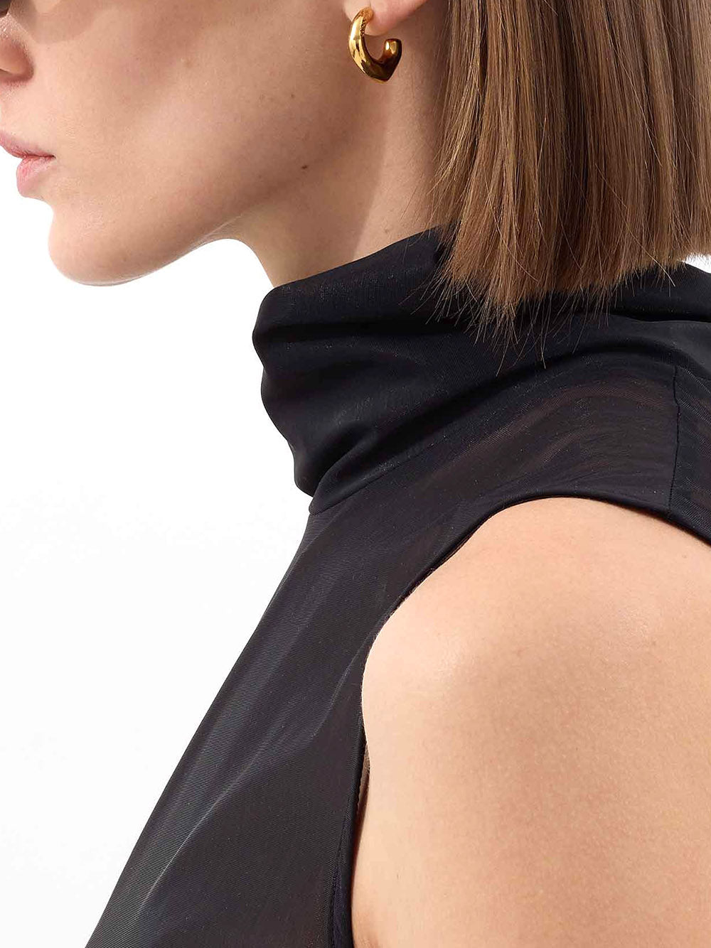 SUNNEI-SINGLE METALLIZED EARRING-