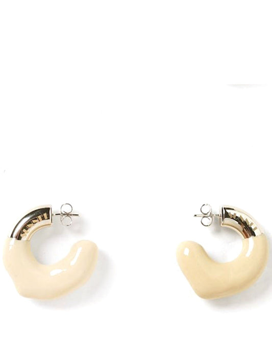 SUNNEI-SMALL RUBBERIZED EARRINGS-SS22CJEWSRE BGE