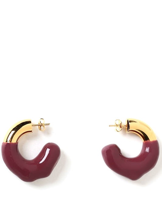 SUNNEI-SMALL RUBBERIZED EARRINGS-SS22CJEWSRE BOR