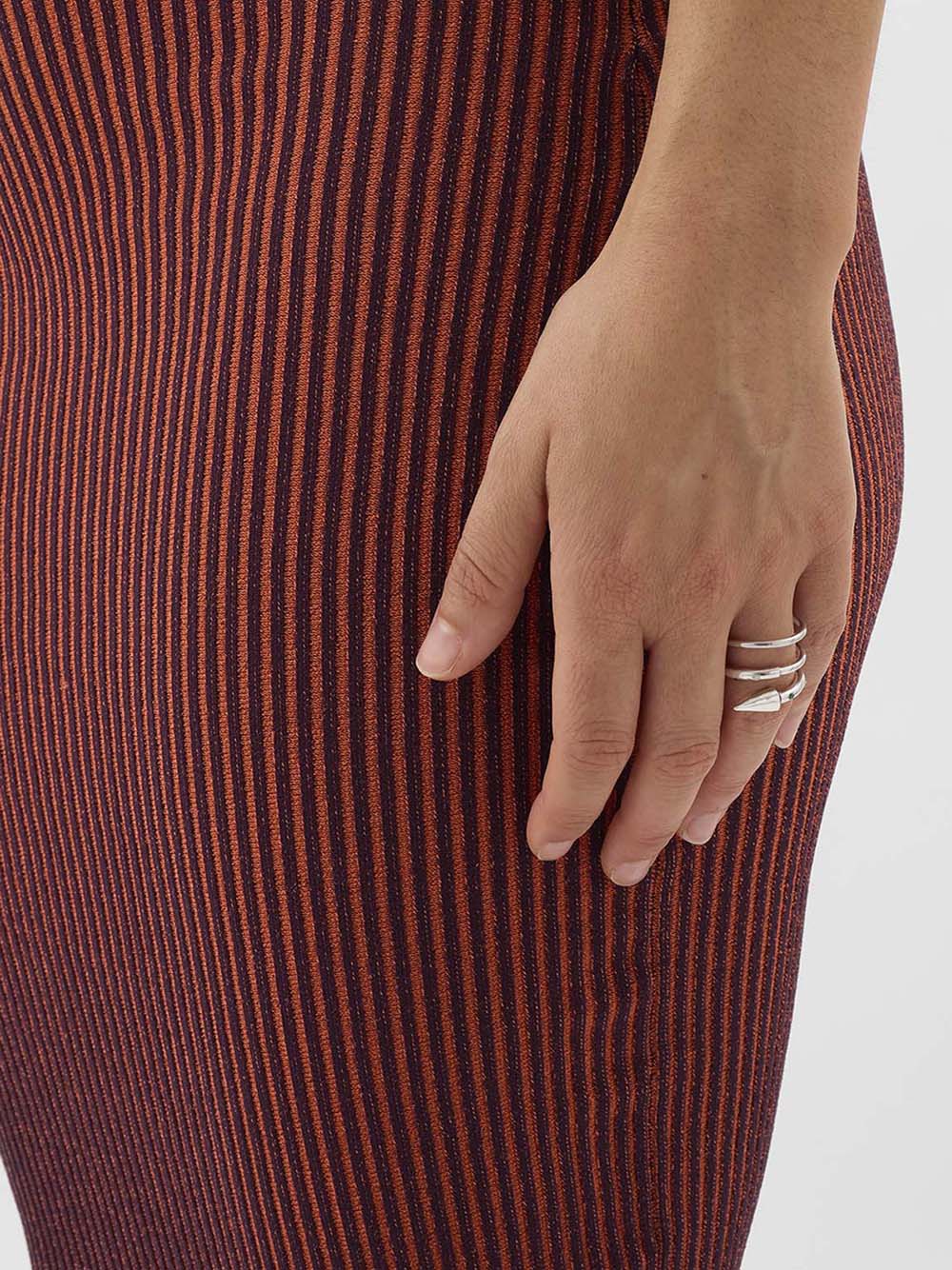 SUNNEI-SPIRAL EAR-RING MEDIUM STONES-