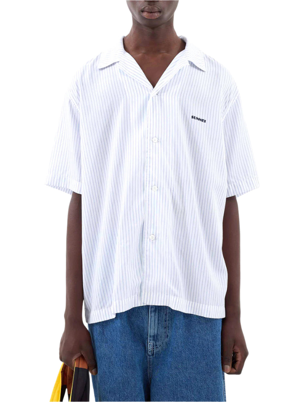 SUNNEI-STRIPED SHORTSLEEVE SHIRT-