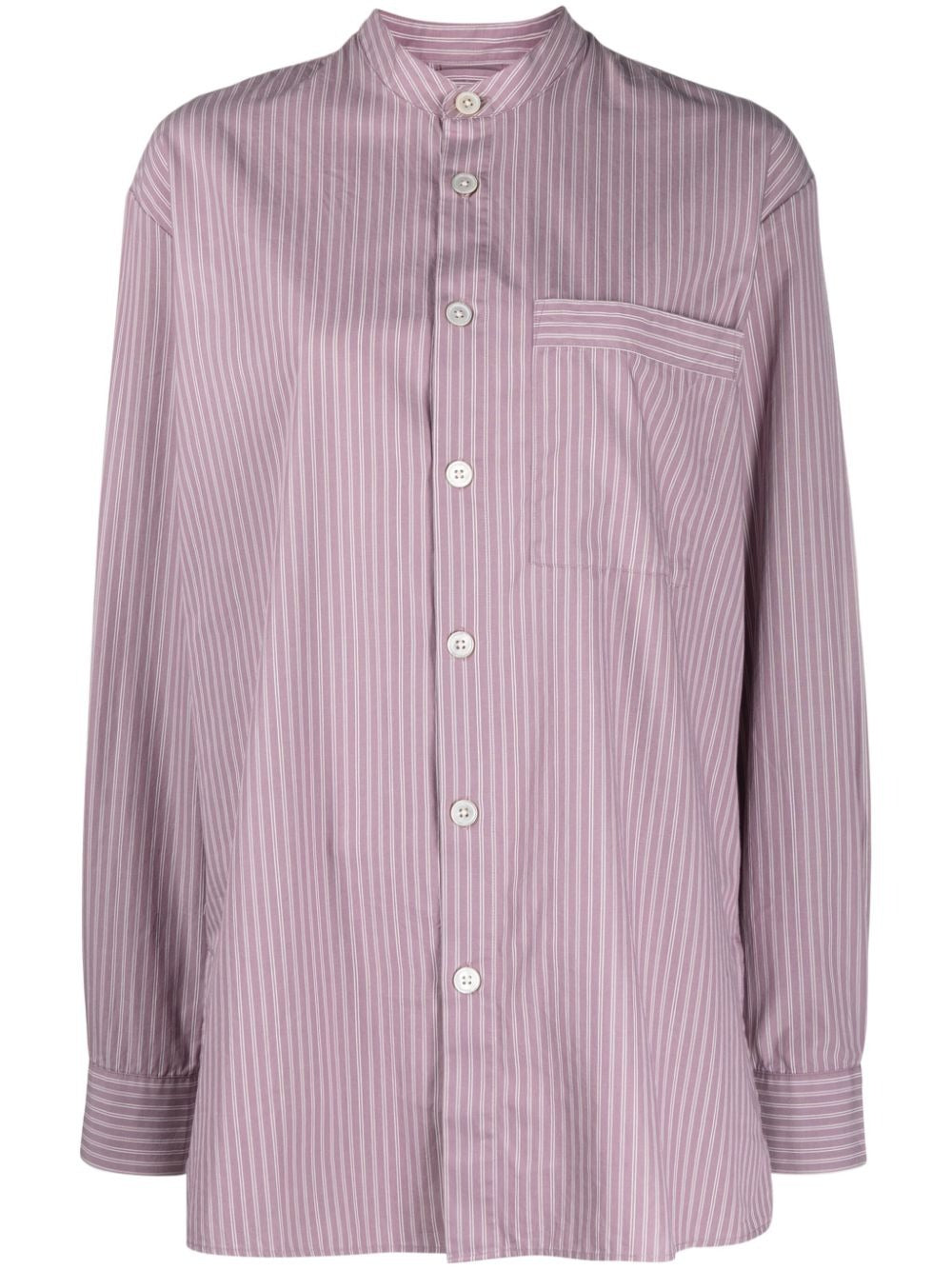 TEKLA-x Birkenstock 1774 Sleeping Shirt-SWTMAS MAUVE STRIPES