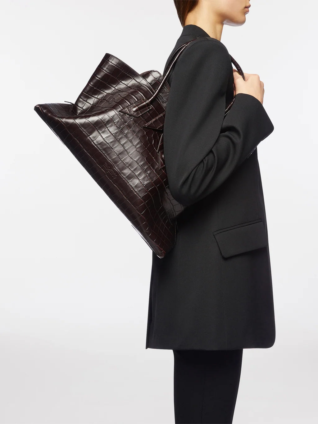 THE ATTICO-`La Passeggiata Medium` Top Handle-