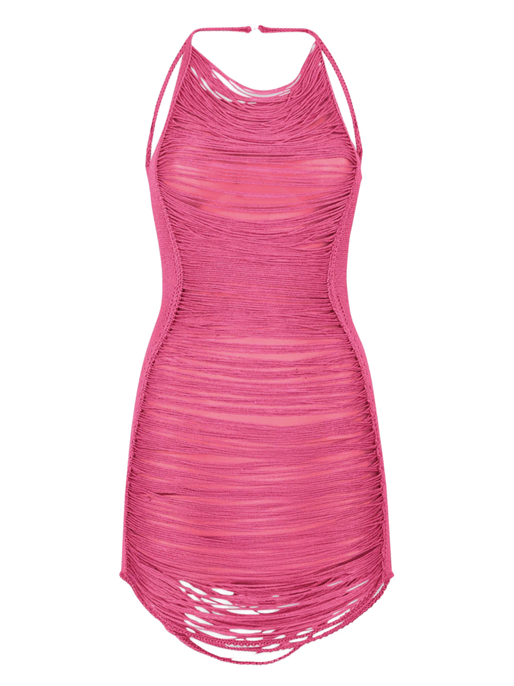 THE ATTICO-Pink mini dress-