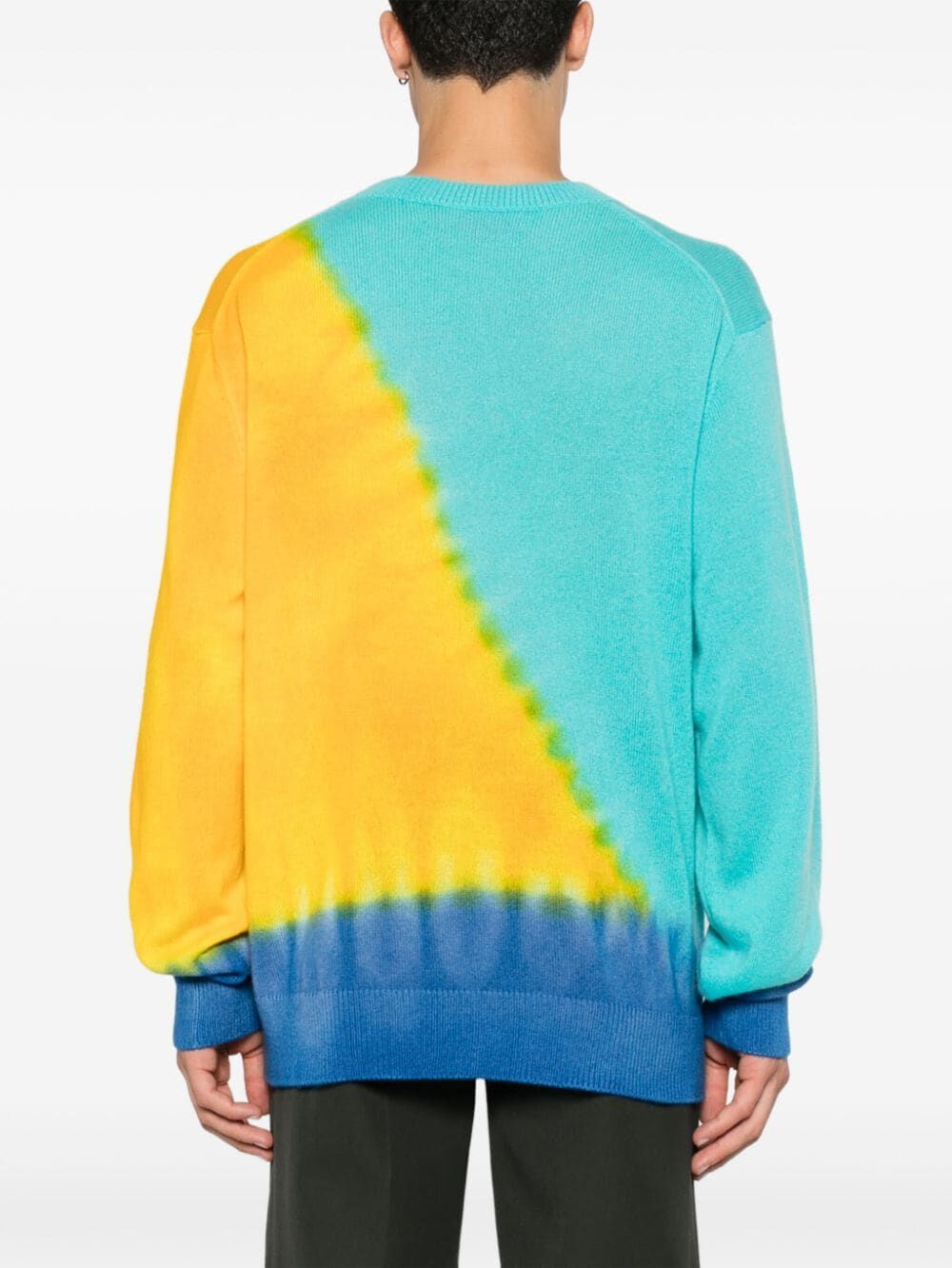 THE ELDER STATESMAN-GRADIENT CREWNECK SWEATER-