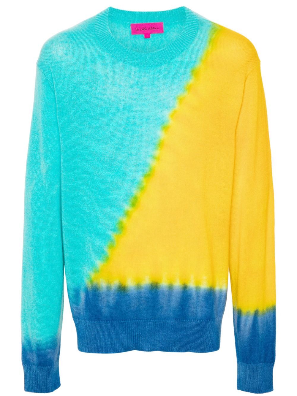 THE ELDER STATESMAN-GRADIENT CREWNECK SWEATER-