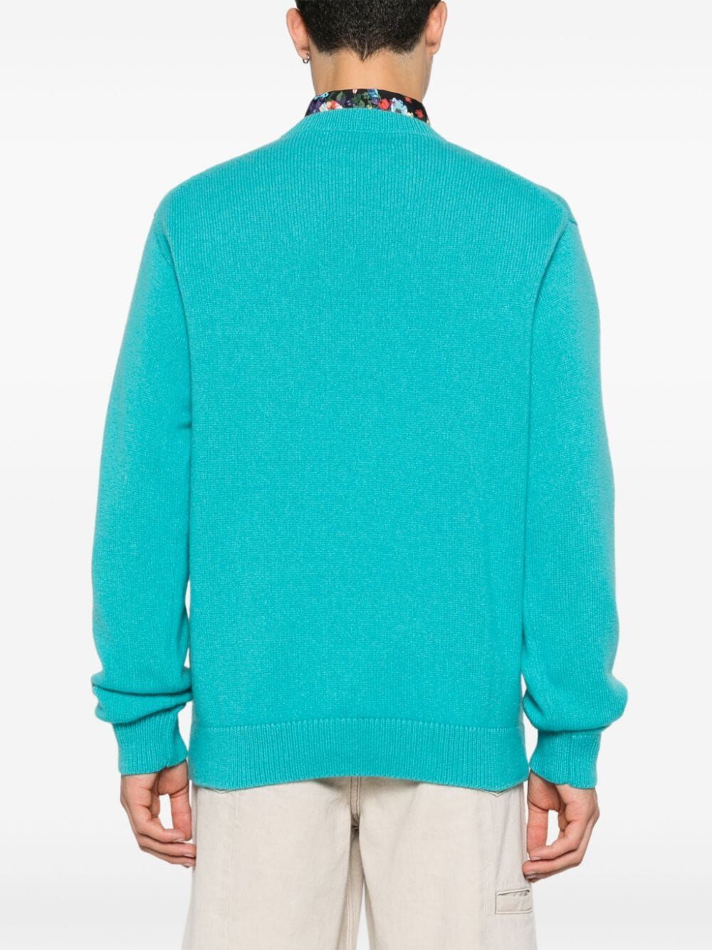 THE ELDER STATESMAN-PLAIN CREWNECK SWEATER-