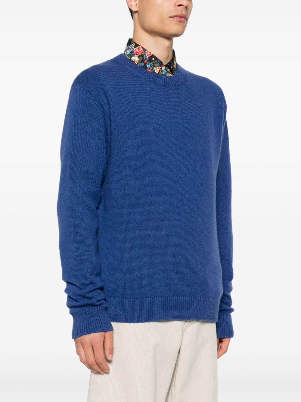 THE ELDER STATESMAN-PLAIN CREWNECK SWEATER-