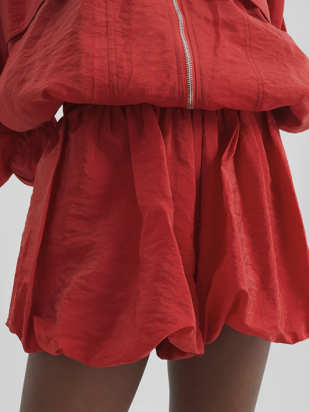 THE FRANKIE SHOP-ALINA BUBBLE HEM SHORTS-