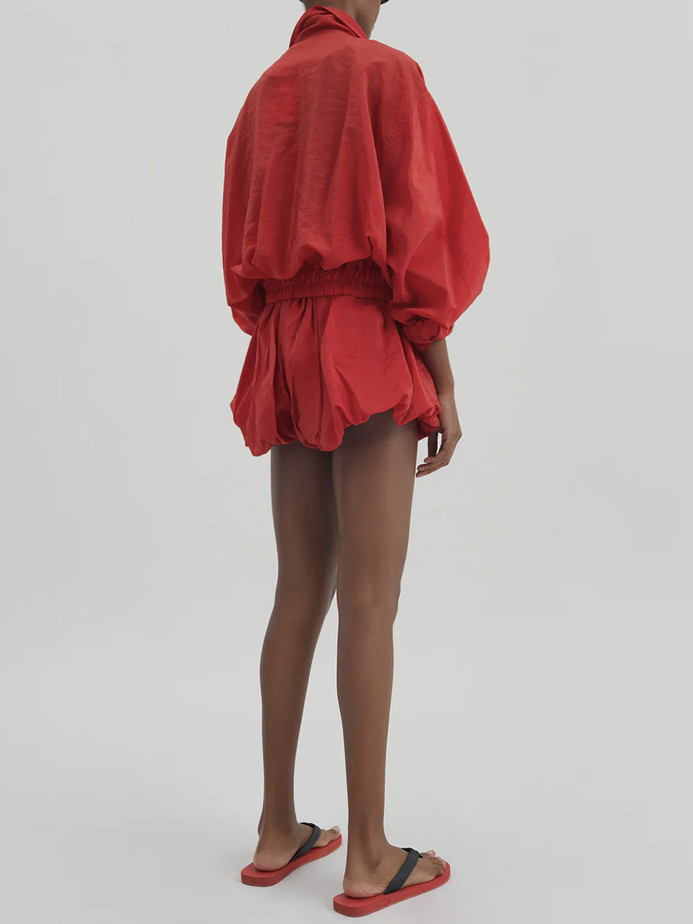THE FRANKIE SHOP-ALINA BUBBLE HEM SHORTS-