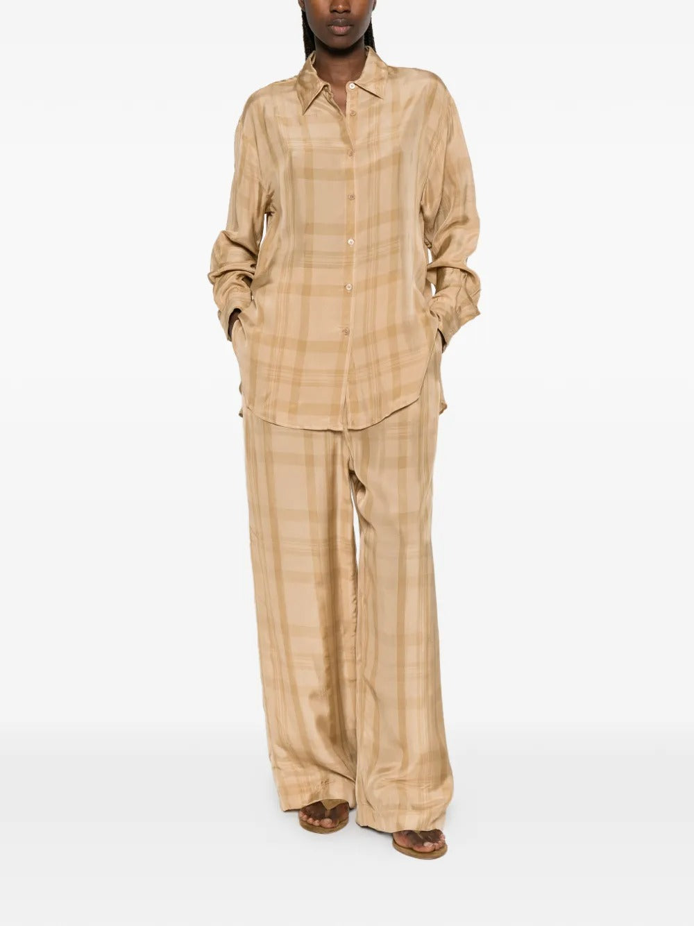 THE FRANKIE SHOP-BAXTER SHEER FLUID TRACK PANTS-