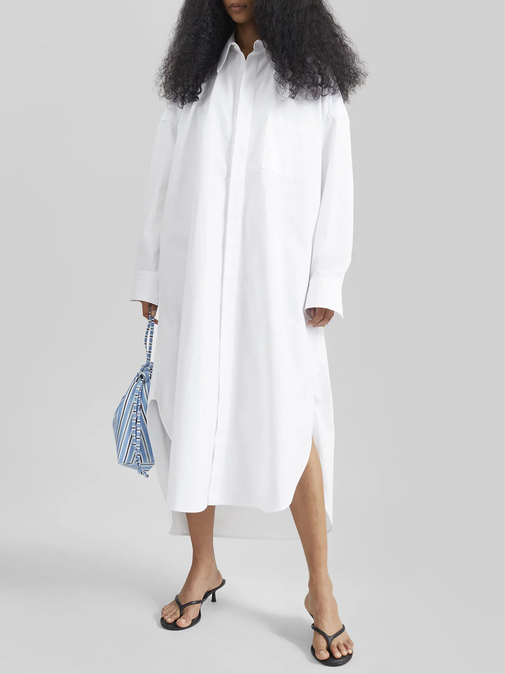 THE FRANKIE SHOP-BLOOM ORGANIC COTTON SHIRT DRESS-