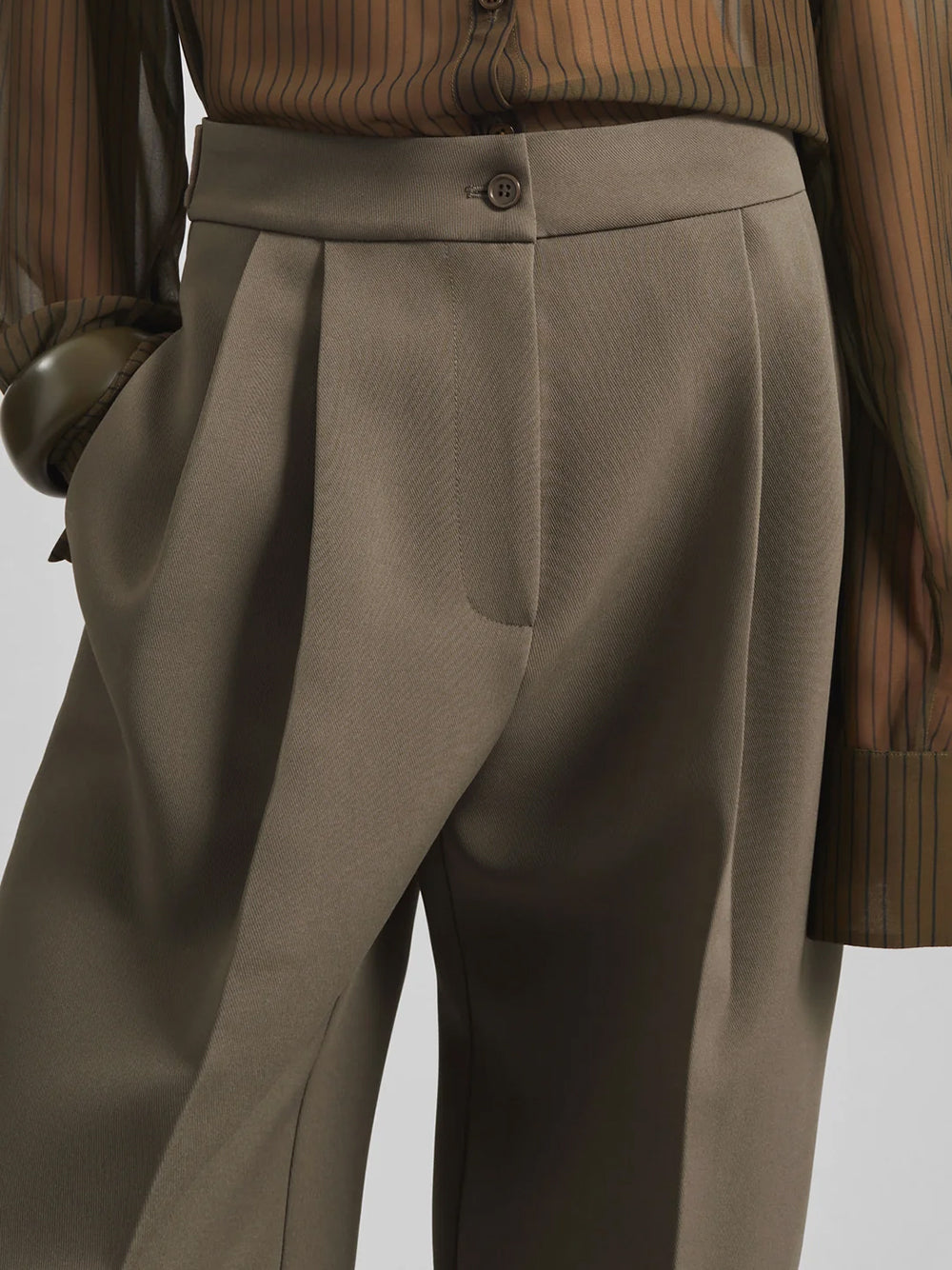 DOYER PLEATED TROUSERS