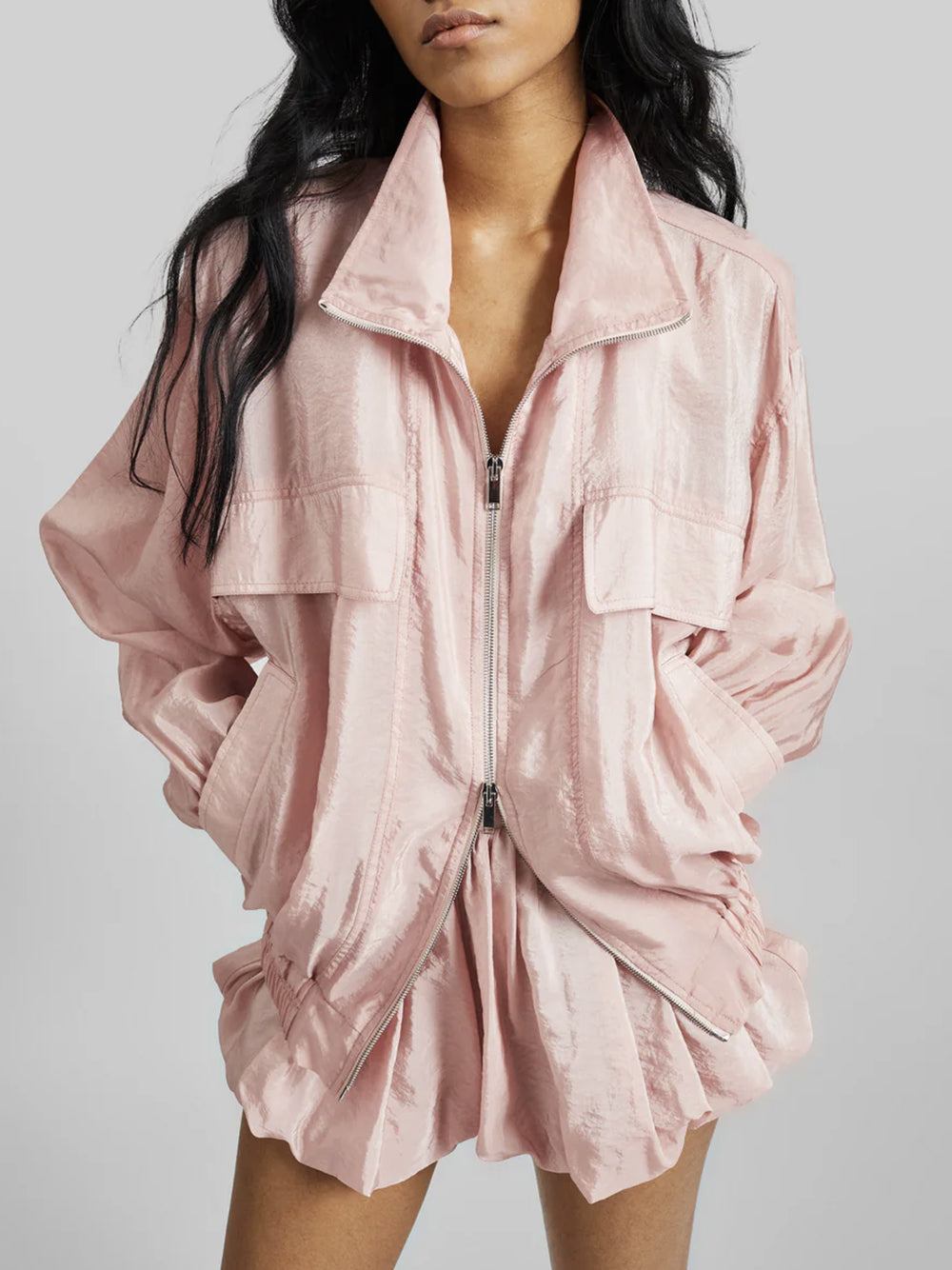 THE FRANKIE SHOP-DREA SHEER BOMBER JACKET-