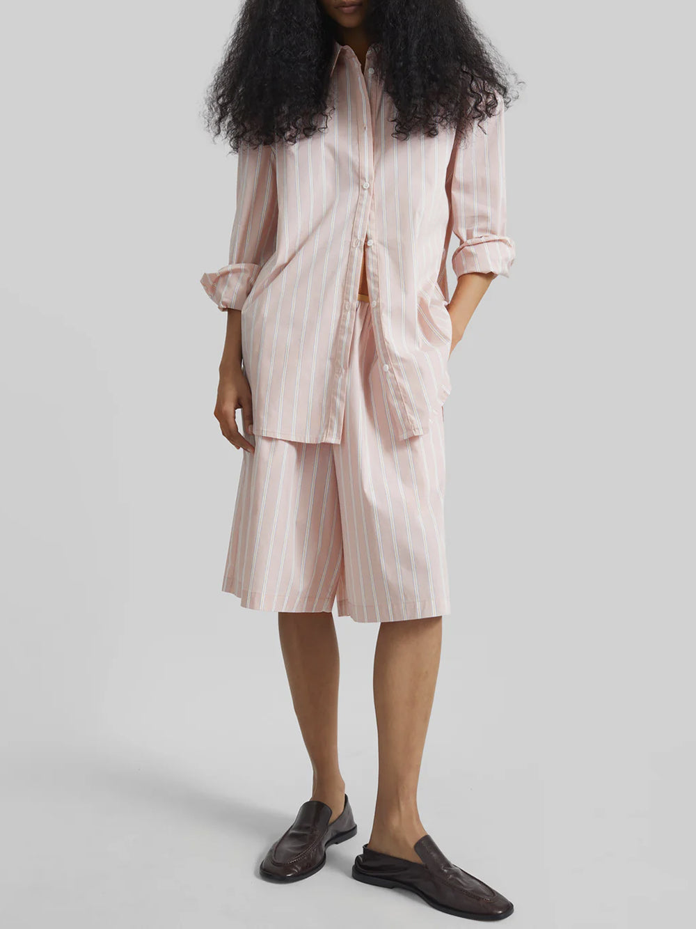 THE FRANKIE SHOP-ELYN ELASTIC BERMUDA SHORTS-
