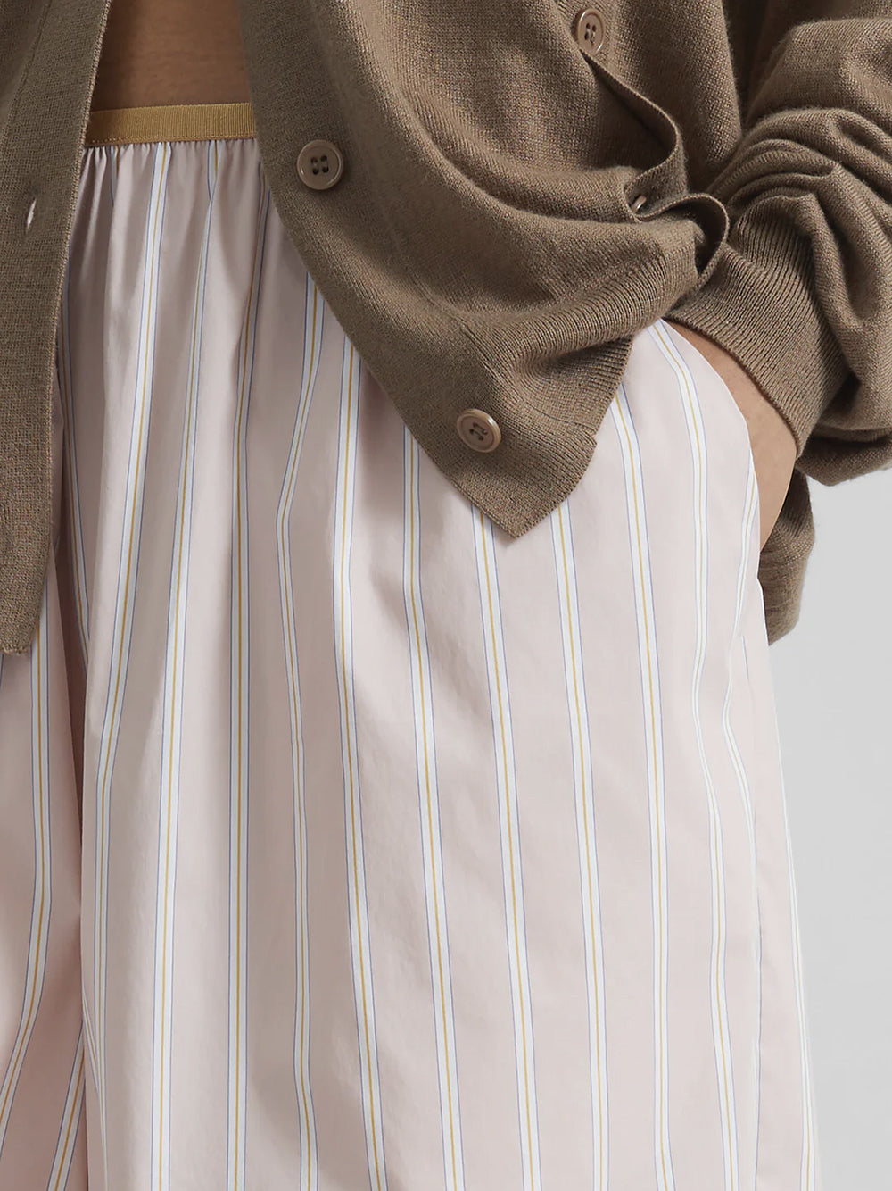 THE FRANKIE SHOP-ELYN ELASTIC BERMUDA SHORTS-